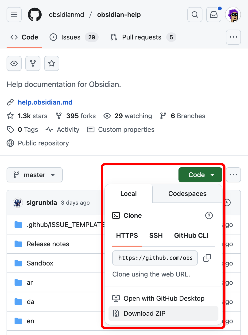 Obsidian Help GitHub Repo